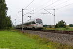 411 584-6  Kaiserslautern  als ICE 2918 für ICE 690 von München Hbf nach Berlin Hbf (tief) in Nennhausen. 17.08.2017