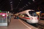 Jetzt wieder fters in Leipzig anzutreffen: Die ICE-T der Baureihe 411. Diese Doppeleinheit wird nach Berlin fahren.