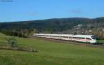 411 083-9 (Tz 1183) Oberursel (Taunus) als ICE282 (Zrich HB-Stuttgart Hbf) bei Mhringen 27.10.09