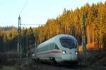 411 063-1  Neustadt an der Weinstraße  bei Steinbach im Frankenwald am 03.11.2015.