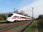 DB Fernverkehr ICE-T (411 xxx-x) am 14.03.16 bei Hanau West in Richtung Frankfurt Ost