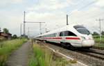 DB 411 013  Hansestadt Stralsund  als ICE 1555 von Frankfurt (M) Hbf nach Dresden Hbf, am 25.06.2016 in Neudietendorf.