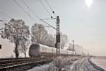 ICE-T  28 aus Wien Hauptbahnhof nach Frankfurt (Main)Hbf fährt in Langenisarhofen vorbei.Bild vom 19.1.2017