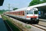 420 348 als S 4240 (Stuttgart Flughafen–Schorndorf) am 19.07.1999 in Stuttgart-Bad Cannstatt