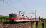 420 483-0; 420 482-2 und 420 442-6 als LR 31015 (Plochingen-Düsseldorf Abstellbahnhof) bei Hattenheim 8.8.14