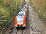 423 308-6 am 01.11.2003 als S 3 Backnang - Stuttgart - Vaihingen zwischen Maubach und Nellmersbach.