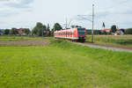 423 156 als S2 von Altomünster nach Dachau Bahnhof bei Markt Indersdorf, 21.08.2017