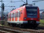 423 029 erreicht den Endbahnhof Herrenberg auf der S1 am 03.04.2007