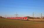 DB Regio S-Bahn Rhein Main 423 xxx und 423 xxx als S6 nach Frankfurt Süd am 17.11.18 auf der KBS630 bei Bad Vilbel Dortelweil 