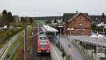 Eine S2 nach Niedernhausen steht an ihrem Startbahnhof Dietzenbach bereit. Aufgenommen am 17.3.2019 14:17