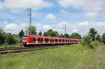 423 350 am 31.05.09 als S8 vom Flughafen nach Buchenau in Mnchen-Johanneskirchen