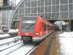 Hier 423 031-4 als S-Bahn Ergnzungsverkehr von Berlin Ostbahnhof nach Potsdam Hbf., bei der Ausfahrt am 3.2.2010 aus Berlin Alexanderplatz.