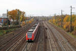 DB Regio 424 027 + 424 xxx als S 1  Minden - Haste. // Wunstorf // 8. November 2015