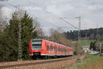 425 310-0 und 426 012-1 als Lt 69847 (Singen(Htw)-Plochingen) bei St.Georgen 13.4.17