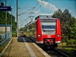 ET 425 am 19.05.2017 bei der Einfahrt in Steinfeld als RB 32 nach Salzwedel.