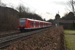 Am Mittag kommt ein S1 Doppel in Neckargerach eingefahren. Der vordere Halbzug geht nach Homburg Saar, wo hingegen der hintere Teil in Mannhein Hbf endet. 15.2.2020