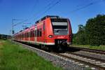 425 814-1 am 01.Juli 2020 bei Tübingen- Lustnau als RE unterwegs nach Heilbronn.
