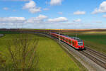 425 075 DB Regio als RB 58117 (Würzburg Hbf - Treuchtlingen) bei Gollhofen, 27.02.2021