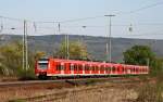 Allgegenwrtig in der Rhein Neckar Region sind die Triebwagen der Baureihe 425. Angefhrt von 425 234 sind zwei in Ludwigshafen beheimatete Triebwagen unterwegs als S3 von Karlsruhe nach Germersheim, der hintere Zugteil endet bereits in Mannheim. Die Aufnahme entstand am 11. April 2009 im Heidelberger Ortsteil Wieblingen.