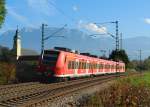 425 040 als RB nach Rosenheim am 09.10.2010 bei Niederaudorf.