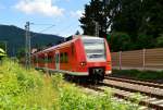 425 114-8 bei Schlierbach auf dem Weg nach Heidelberg. 30.6.2014