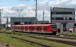Einfahrt am 24.05.2014 von 425 734-1 ins S-Bahn Werk in Ludwigshafen (Rhein).