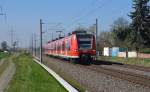 Der in Köln beheimatete 425 101 fuhr am 15.04.15 durch Braschwitz Richtung Magdeburg.