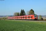 425 307  Fornsbach  und 425 3?? als RE 19093/19593 (Stuttgart - Rottweil/Freudenstadt) bei Gäufelden, 19.04.2015.