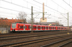425 283 und ein unbekannter 425er haben die Station Hannover-Leinhausen westwärts als Verstärker-S-Bahn verlassen.