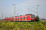 Vor der Mittelrheinbahn-Ära mit den Desiro MainLine von Transregio fuhr DB Regio mit 425ern auf der RB 26.
Zwischen den Stationen Hürth-Kalscheuren und Brühl wurden 425 101 und sein Begleiter dokumentiert.
Aufnahmedatum: 22.10.2005