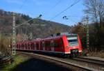 Nachschuß auf den 425 068 der gerade Neckargerach gen Homburg Saar verlässt.