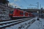 S2 nach Kaiserslautern in Neckarhausen bei Neckarsteinach am Sonntag den 15.1.2017