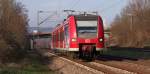Unser saarländischer Werbe-Quietschie..war am 22.01.2014 zwischen Trier und Homburg als Regionalbahn unterwegs.