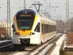 ET 5.10 (428) FLIRT der Eurobahn verlsst Oelde auf dem Weg nach Bielefeld am 17.01.2010.