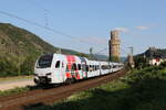 429 625 auf dem Weg nach Mannheim am 22. Juli 2021 bei Oberwesel am Rhein.