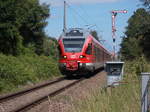 Der 429 028 passierte,am 27.Juni 2017,auf der Fahrt nach Rostock das Sassnitzer Einfahrsignal.