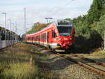 Einfahrt von 429 026,am 14.Oktober 2019,im Endbahnhof Binz.