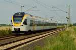 Der Eurobahn ET 7.05 ist als RE 13 nach Venlo fahrend zwischen Büttgen und Kleinenbroich von mir abgelichtet worden am 1.8.2014