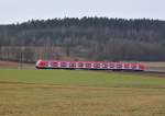 Ein neuer S-Bahn Zug fr Stuttgardt! Ein Triebwagen der Baureihe 430 am 07.03.12 bei Fulda