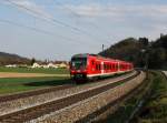 Der 440 547 als RE nach München am 11.04.2015 unterwegs bei Einöd.