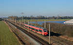 442 311 hat am 04.02.17 vor kurzem Leipzig verlassen und ist nun auf dem Weg als RE 50 nach Dresden, fotografiert in Borsdorf.