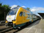 ET 445.104 am 14.06.2014 als RE2 nach Cottbus aus Wismar kommend im Bhf. Bad Kleinen.