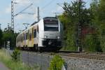 460 501 der Mittelrheinbahn mit einer MRB 26 von Kln nach Mainz. Der hintere Wagen wird in Remagen abgestellt und wartet dann auf den nchsten Wagen um dann mit dem zurck nach Kln zu fahren. (2.8.2011)