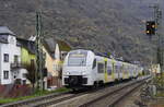 460 514 / 014 als MRB 32 nach Mainz in Hirzenach, 25.11.16