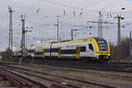 Siemens Desiro 1462 514-9 fährt beim badischen Bahnhof ein. Die Aufnahme stammt vom 05.11.2020.