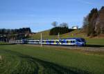 430 022 als M nach Salzburg am 24.12.2013 bei Axdorf.