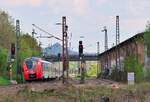 1440 019 und ein Schwestertriebwagen sind auf der Relation Homburg - Trier unterwegs.