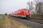 1440 035 bei Unterhaun in Richtung Fulda unterwegs,gesehen am 15.02.2023