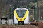 Grinsekatze in Baiersbronn -     Coradia Continental 2-Triebzug 1440 885 kurz nach der Abfahrt im Bahnhof Baiersbronn.