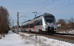 Am 18.03.18 rollte 1442 162 als S2 nach Leipzig-Stötteritz durch Greppin Richtung Bitterfeld.